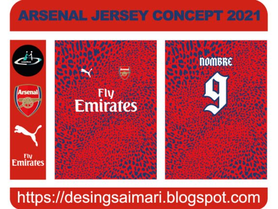 ARSENAL JERSEY CONCEPT 2021 FREE DOWNLOAD