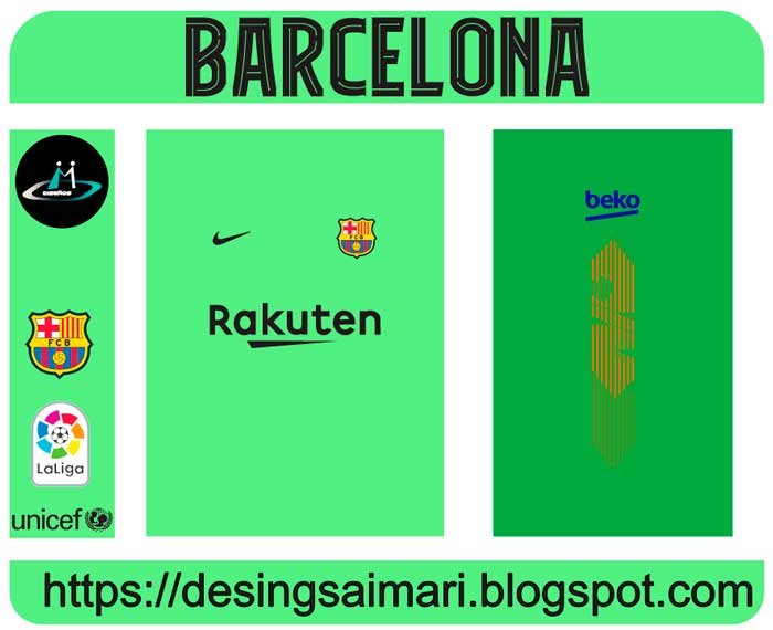 Barcelona Arquero 2018-19 Vector Free Download