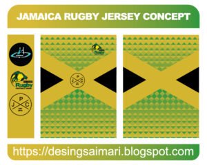 JAMAICA RUGBY JERSEY CONCEPT FREE DOWNLOAD