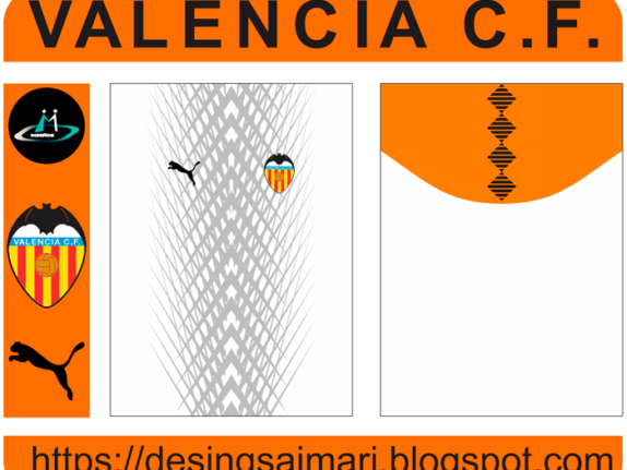 Valencia FC 2020-21 Concept Vector Free Download