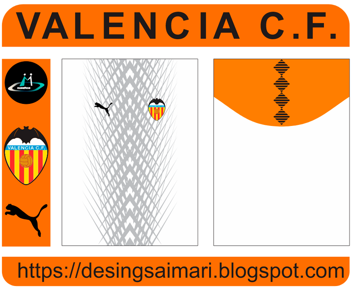 Valencia FC 2020-21 Concept Vector Free Download