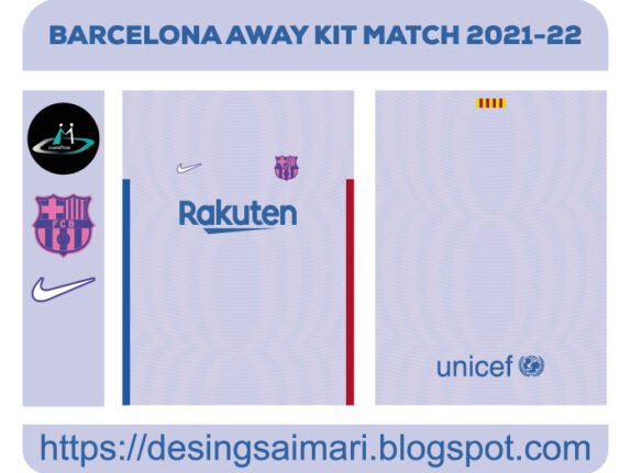 BARCELONA AWAY KIT MATCH 2021-22 FREE DOWNLOAD