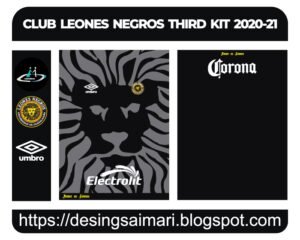 CLUB LEONES NEGROS THIRD KIT 2020-21