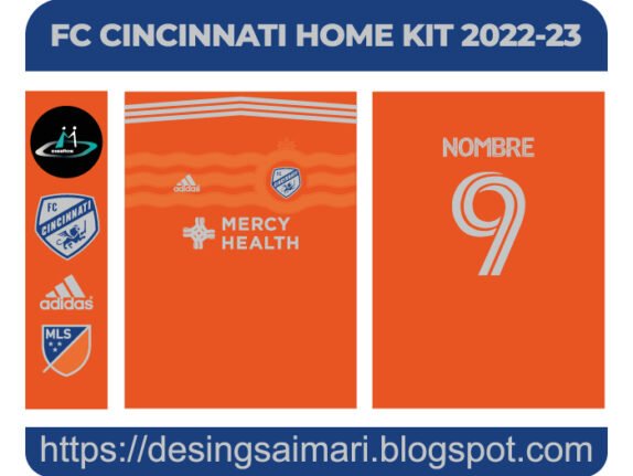 FC CINCINNATI HOME KIT 2022-23 FREE DOWNLOAD