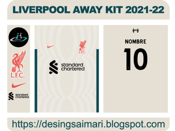 LIVERPOOL AWAY KIT 2021-22 FREE DOWNLOAD