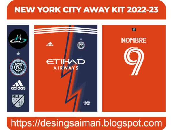 NEW YORK CITY AWAY KIT 2022-23 FREE DOWNLOAD