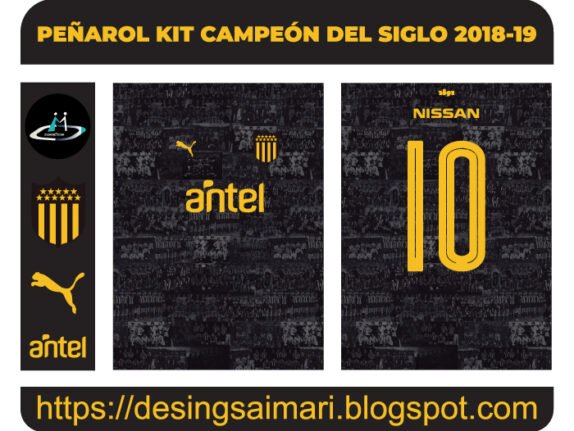 PEÑAROL KIT CAMPEÓN DEL SIGLO 2018-19 FREE DOWNLOAD