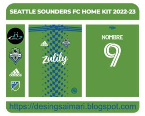 SEATTLE SOUNDERS FC HOME KIT 2022-23 FREE DOWNLOAD