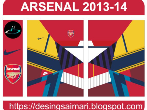 Arsenal 2013-2014 Vector Free Download