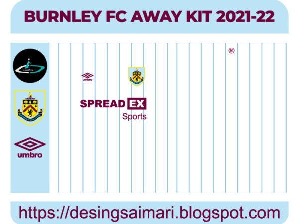 BURNLEY FC AWAY KIT 2021-22 FREE DOWNLOAD