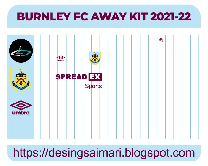 BURNLEY FC AWAY KIT 2021-22 FREE DOWNLOAD