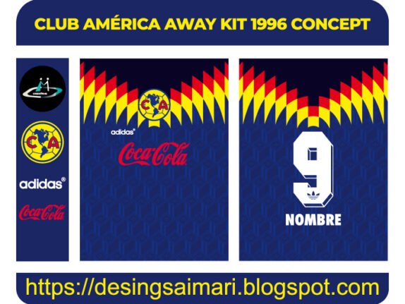 Camiseta CLUB AMÉRICA AWAY KIT 1996 CONCEPT