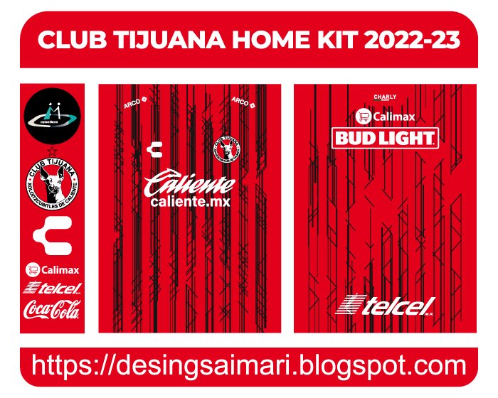 CLUB TIJUANA HOME KIT 2022-23 FREE DOWNLOAD