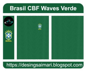 Brasil CBF Waves Verde Vector Free Download