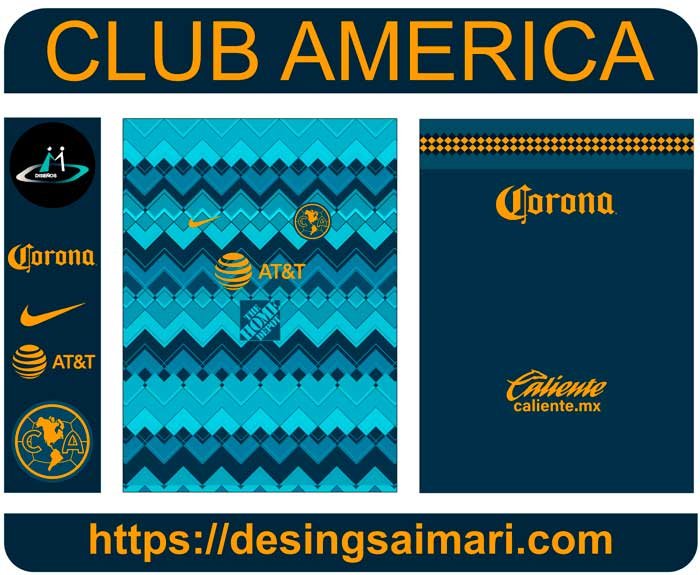 Club América 2021 22 Concepto Vector