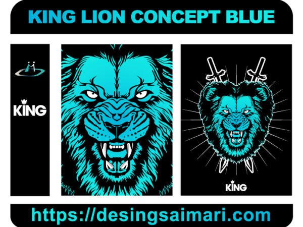 KING LION CONCEPT BLUE