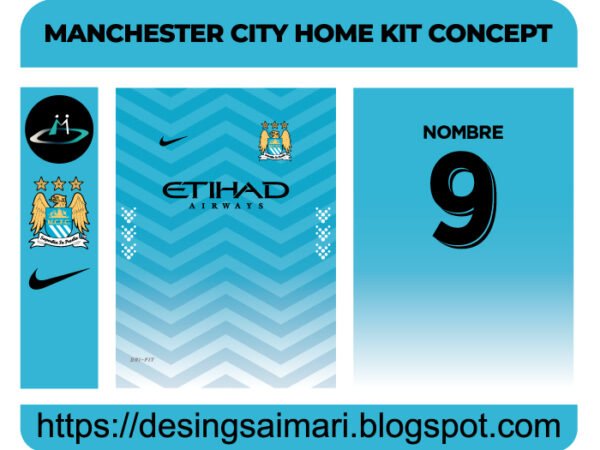 MANCHESTER CITY HOME KIT CONCEPT FREE DOWNLOAD