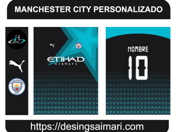 Manchester City Personalizado Vector Free Download