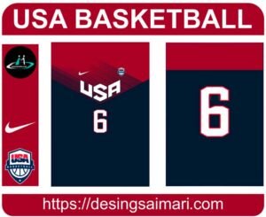 Vector Usa Basketball Jersey