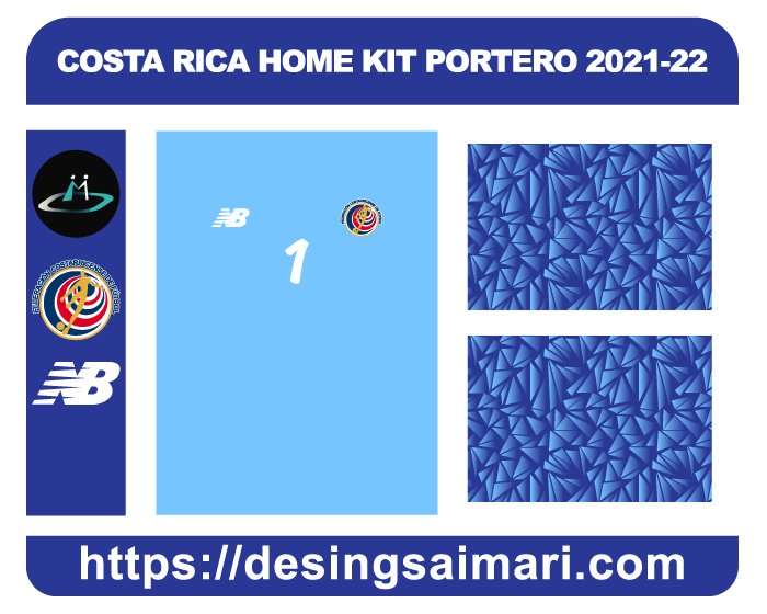COSTA RICA HOME KIT PORTERO 2021-2022