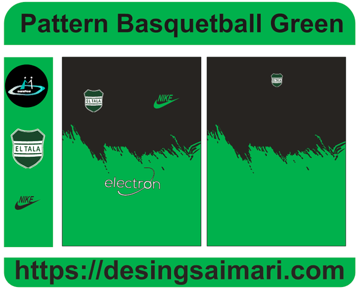 Pattern Basquetball Green