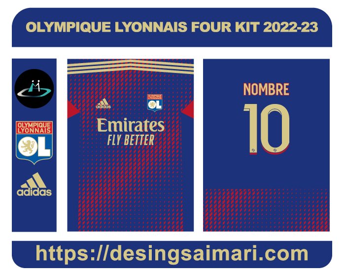 OLYMPIQUE LYONNAIS FOUR KIT 2022-23