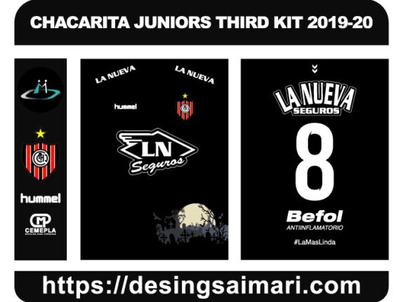 CHACARITA JUNIORS THIRD KIT 2019-20