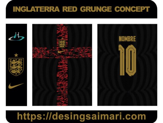 INGLATERRA RED GRUNGE CONCEPT