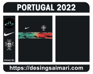 Camiseta Portugal 2022 Negra Vector Free Download