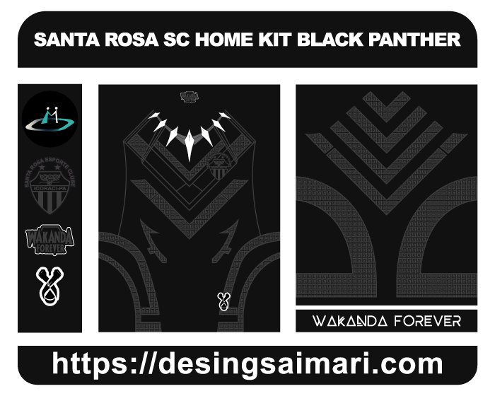 SANTA ROSA SC HOME KIT BLACK PANTHER