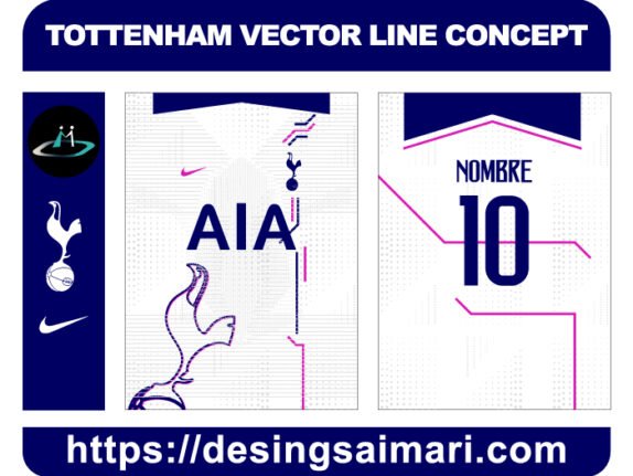 TOTTENHAM VECTOR LINE CONCEPT