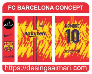 Fc Barcelona Concept 2021-22 Vector Free Download