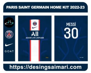 PARIS SAINT GERMAIN HOME KIT 2022-23