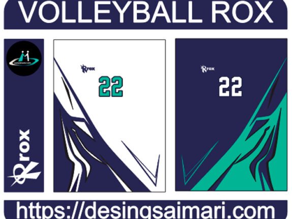 Volleyball Rox Concept Vector