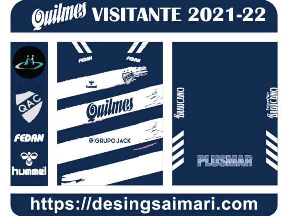 Camiseta Quilmes Hummel Visitante 2021-22