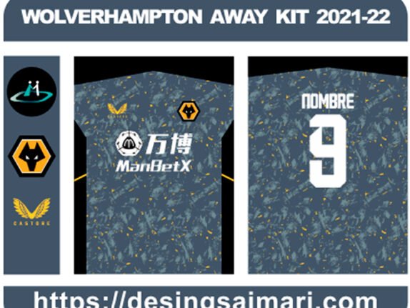 WOLVERHAMPTON AWAY KIT 2021-22