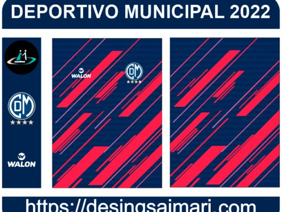 CAMISETA ALTERNA FUTBOL DEPORTIVO MUNICIPAL 2022