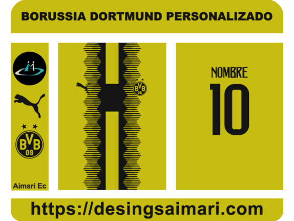 Borussia Dortmund Personalizado Vector Free Download