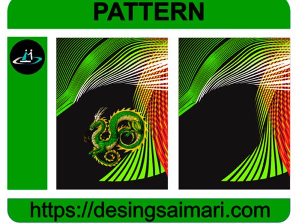 Pattern Vector Lineas Green