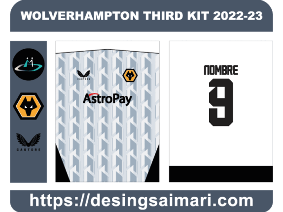 WOLVERHAMPTON THIRD KIT 2022-23