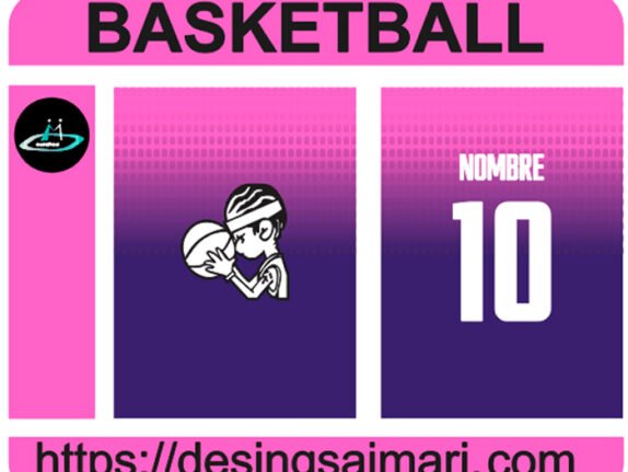 Basketball Degrade Morado