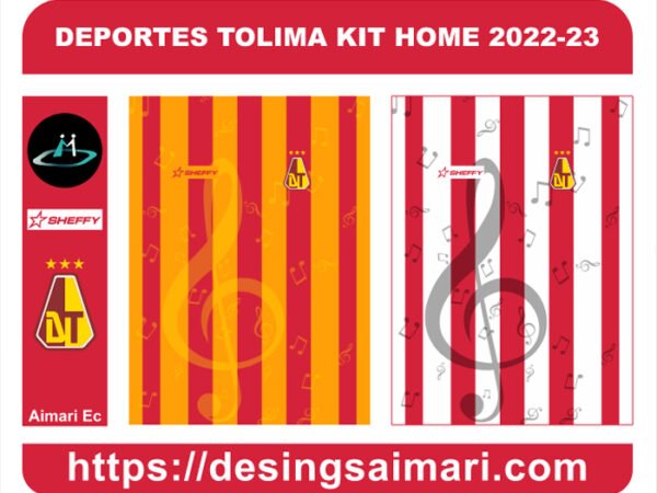 DEPORTES TOLIMA KIT HOME 2022-23