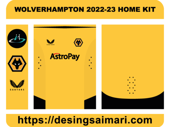 WOLVERHAMPTON 2022-23 HOME KIT