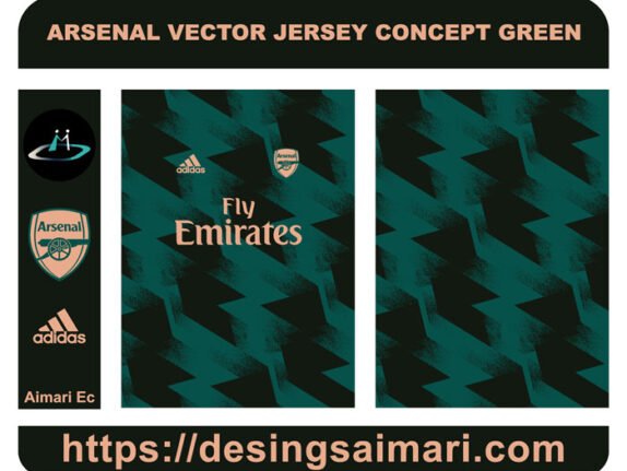 ARSENAL VECTOR JERSEY CONCEPT GREEN