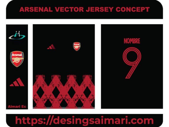 ARSENAL VECTOR JERSEY CONCEPT