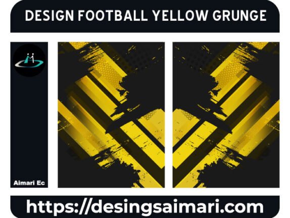 DESIGN FOOTBALL YELLOW GRUNGE