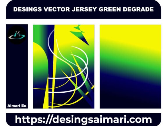 DESINGS VECTOR JERSEY GREEN DEGRADE