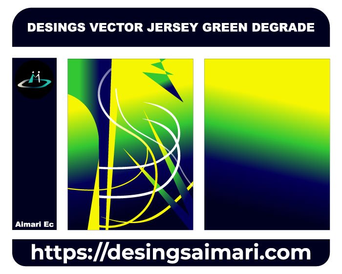 DESINGS VECTOR JERSEY GREEN DEGRADE