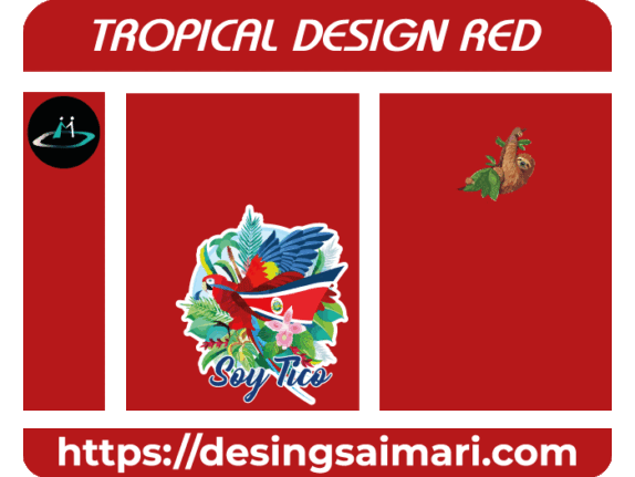 TROPICAL DESIGN RED