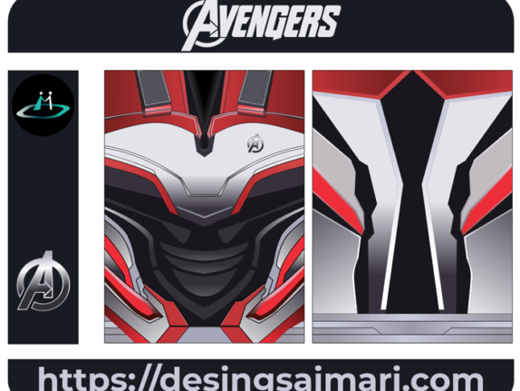 Avengers Chaqueta Pattern Vector